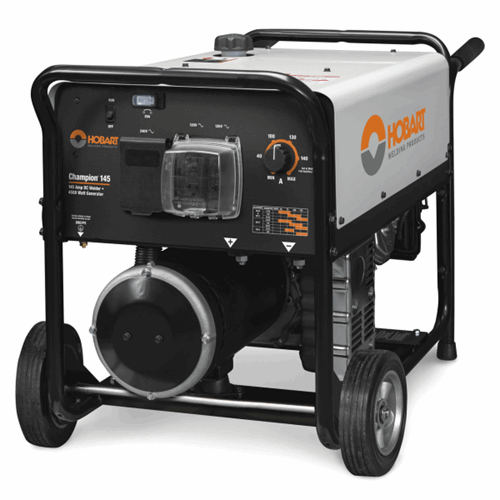 Hobart Champion 145 DC Welder #500563  4500 Watt AC Generator with Run Gear